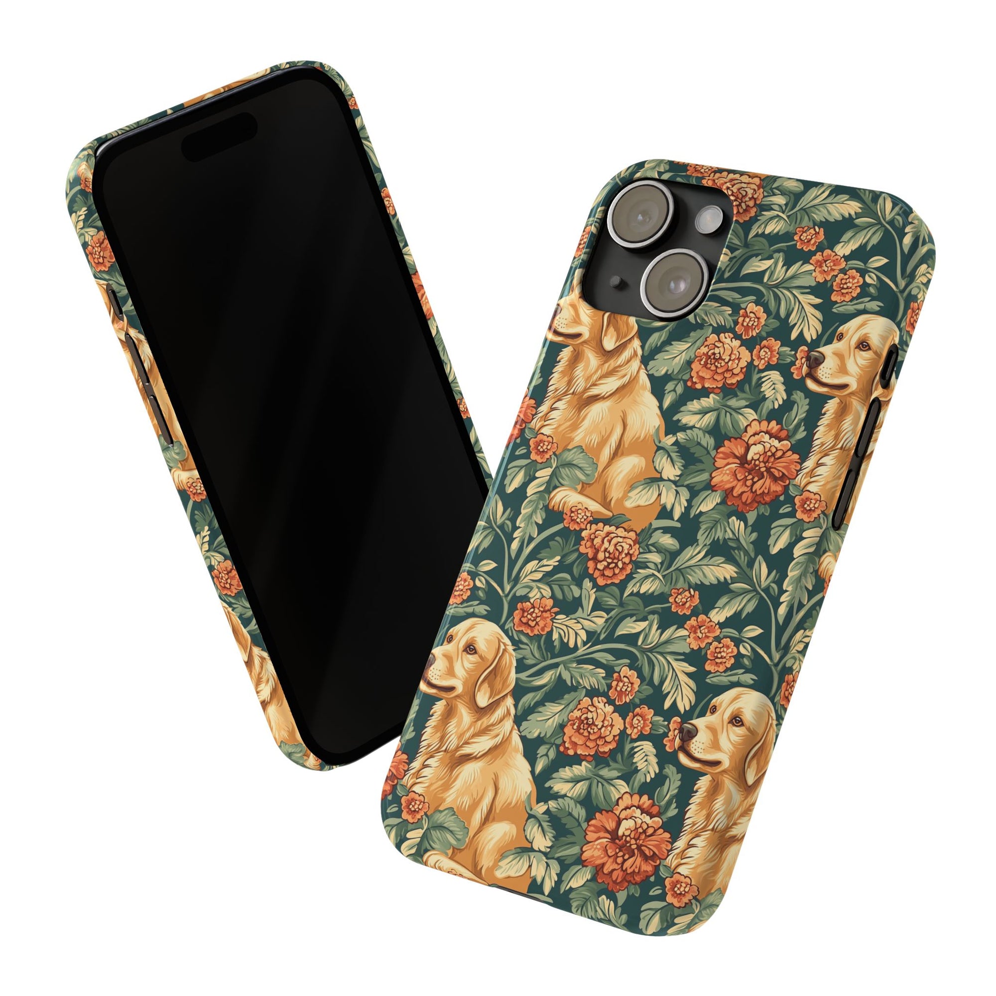 Blooming Goldie Glam Slim Phone Cases