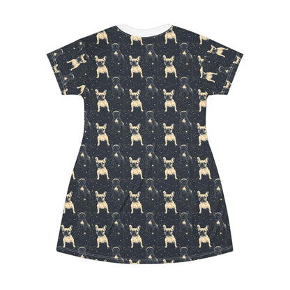 Frenchie Celestial Soar T-Shirt Dress