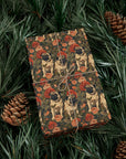 Blooming Pug Paradise Gift Wrap Papers