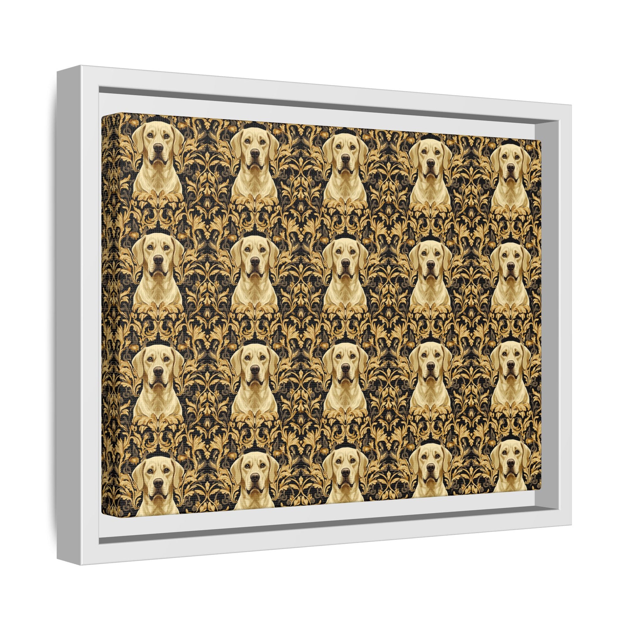 Royal Pawsitivity Labs Matte Canvas, Framed