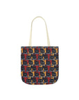 Chic Canine Checkmate - Frenchie Edition Canvas Tote Bag