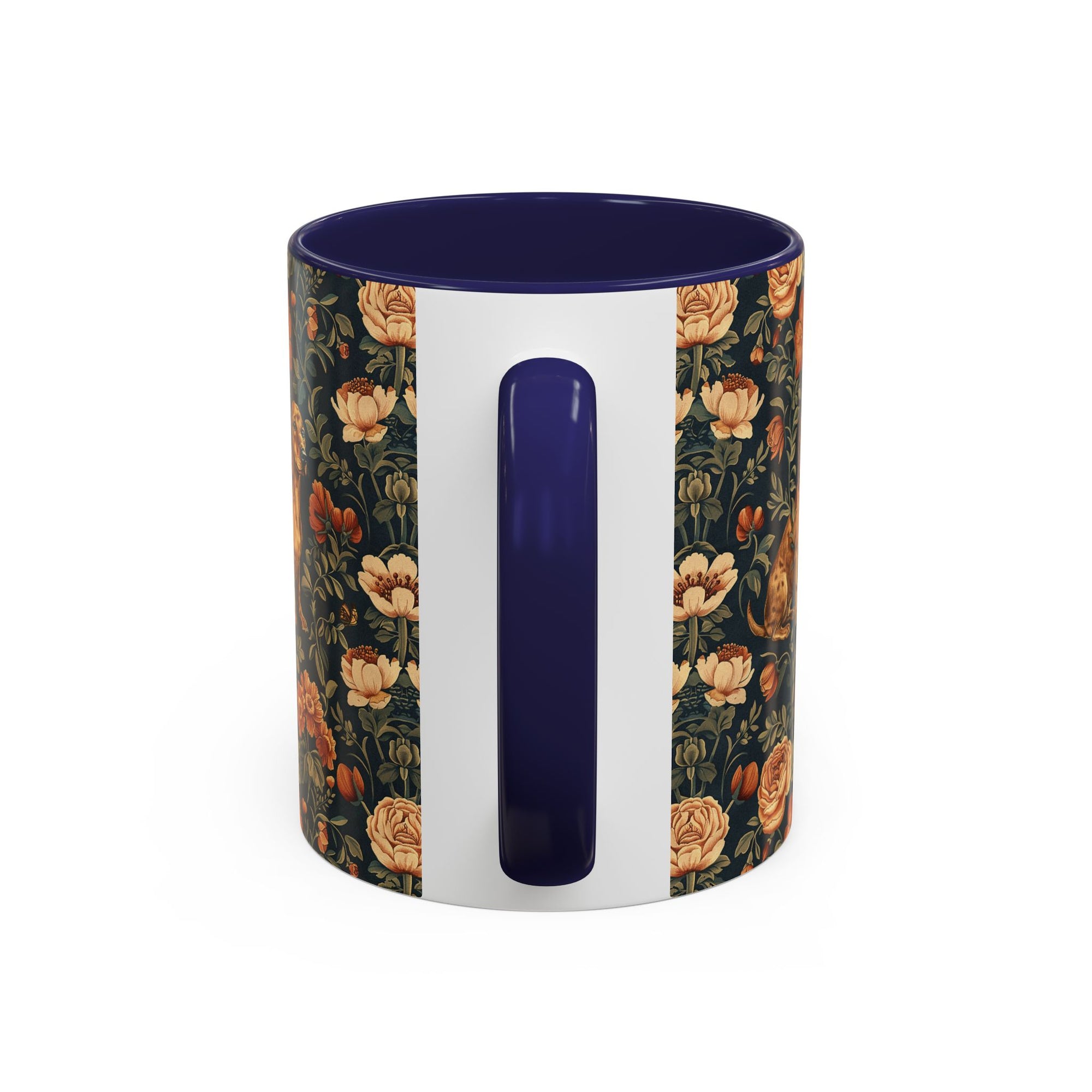 Dazzling Dachsund Blossoms &amp; Foliage Accent Coffee Mug