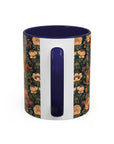 Dazzling Dachsund Blossoms & Foliage Accent Coffee Mug