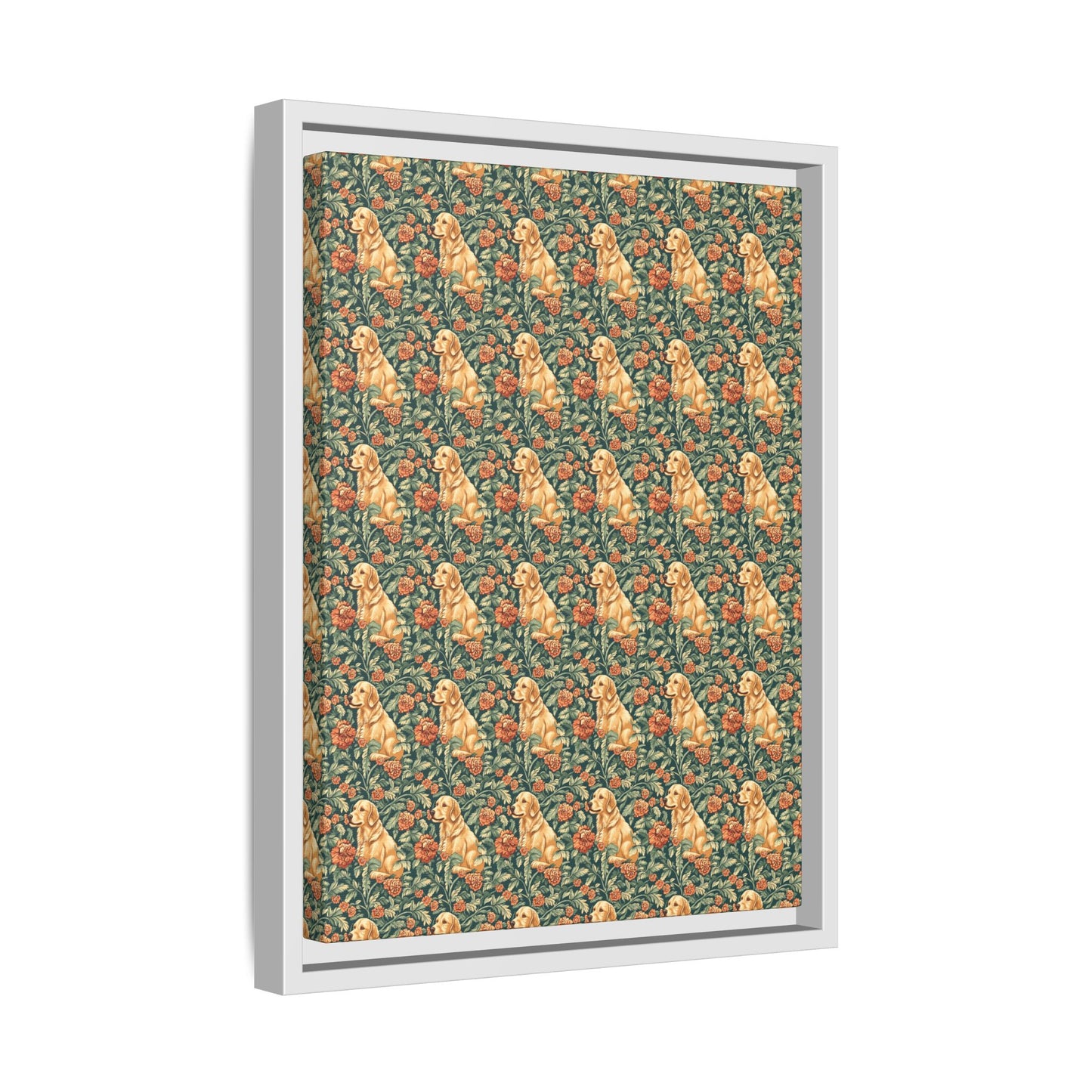 Blooming Goldie Glam Matte Canvas, Framed