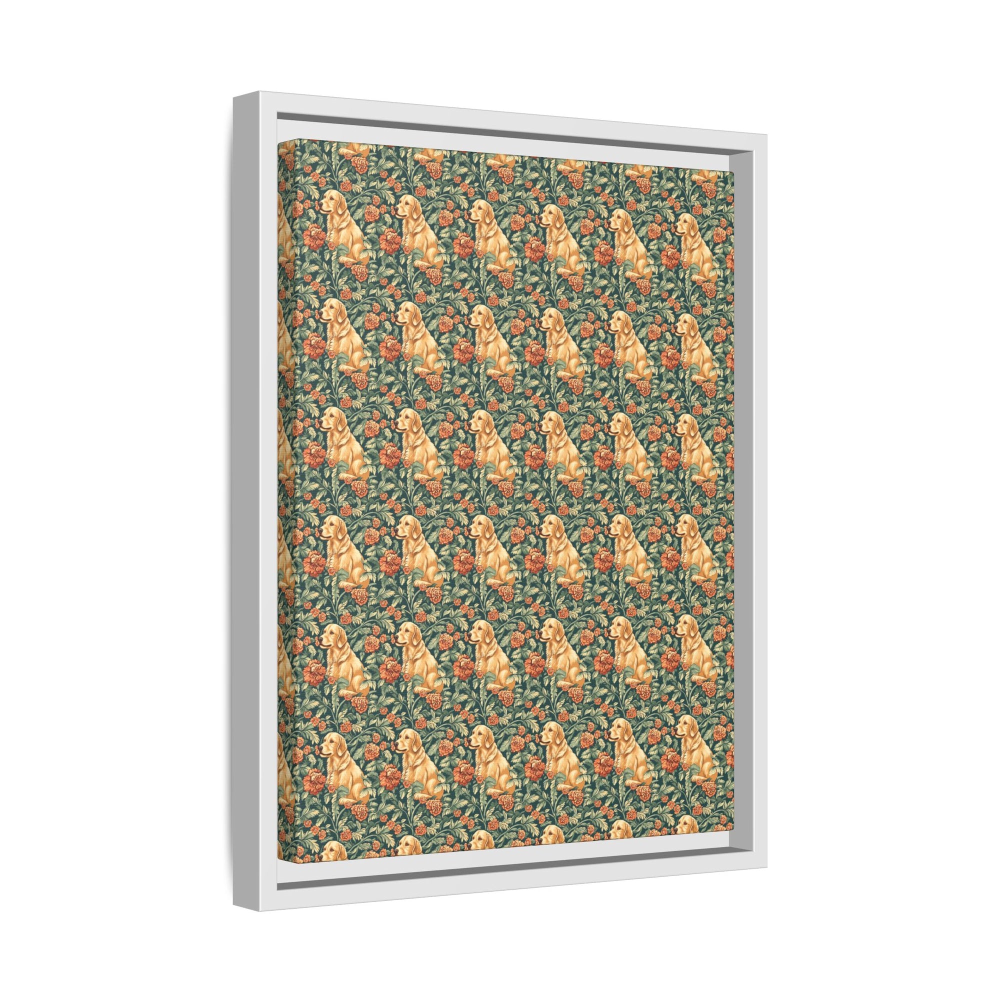 Blooming Goldie Glam Matte Canvas, Framed