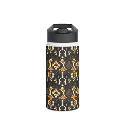 Manor Pup Boxer Royale Stainless Steel Water Bottle