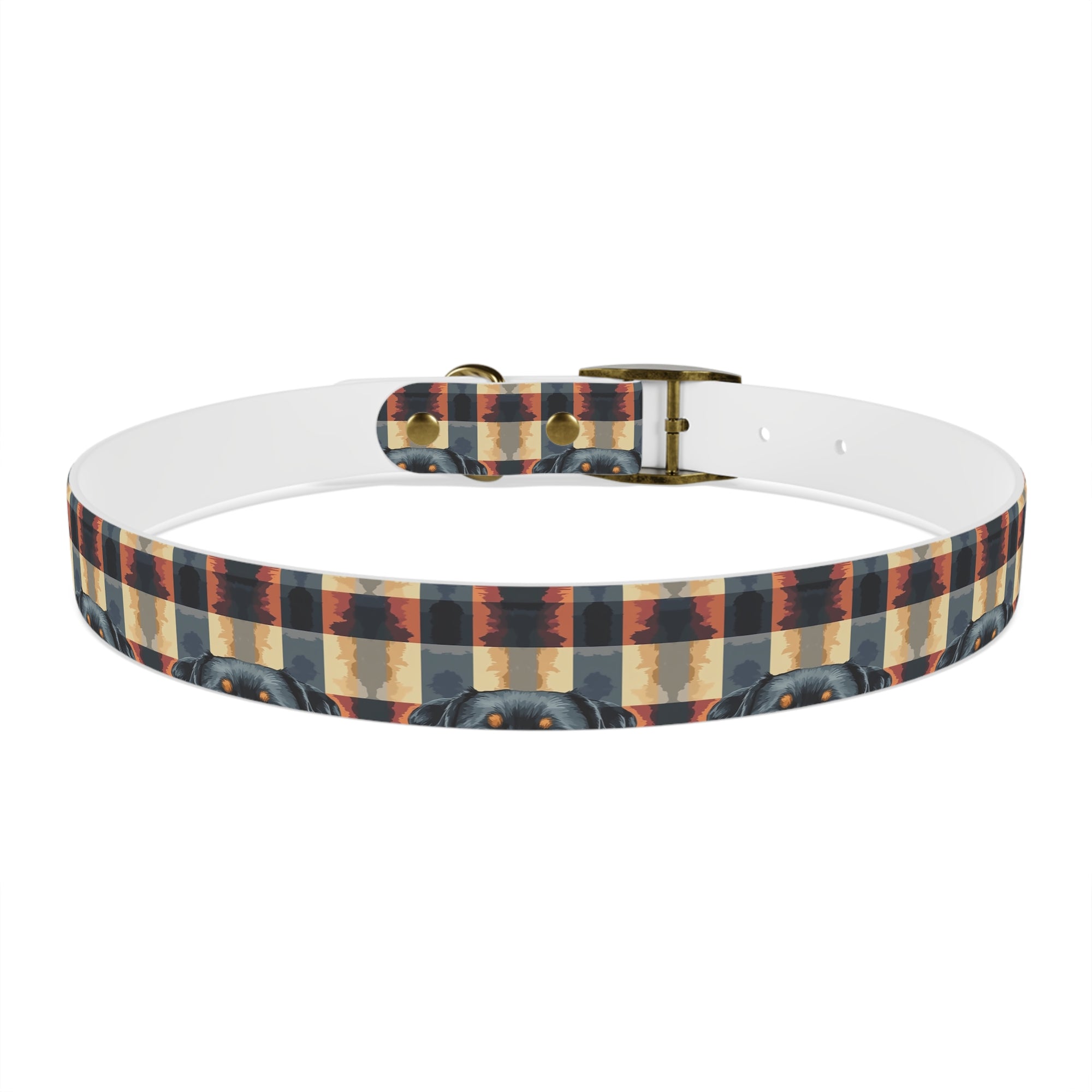 Pawsome Rottweiler Royalty Plaid Dog Collar