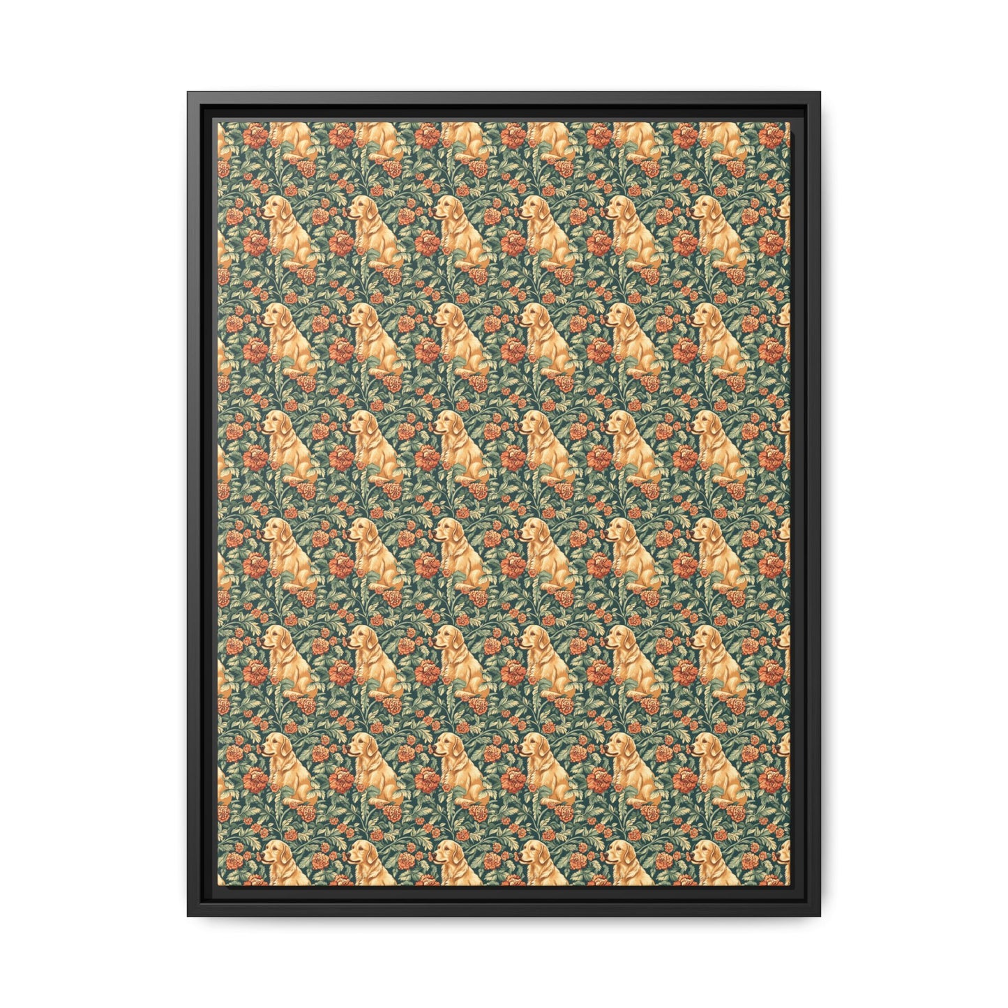 Blooming Goldie Glam Matte Canvas, Framed