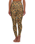 Autumnal German Shepherd Glamour High Waisted Yoga Leggings