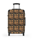 Fanciful Golden Paradise Blossom Suitcase