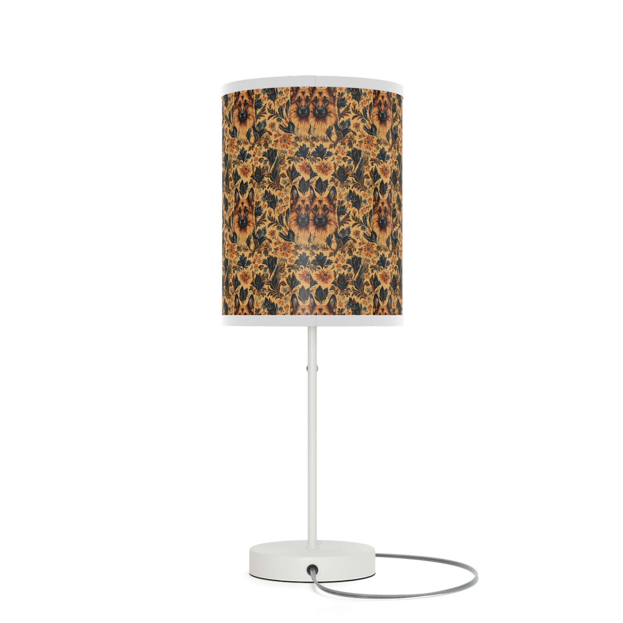 Autumnal German Shepherd Glamour Lamp on a Stand