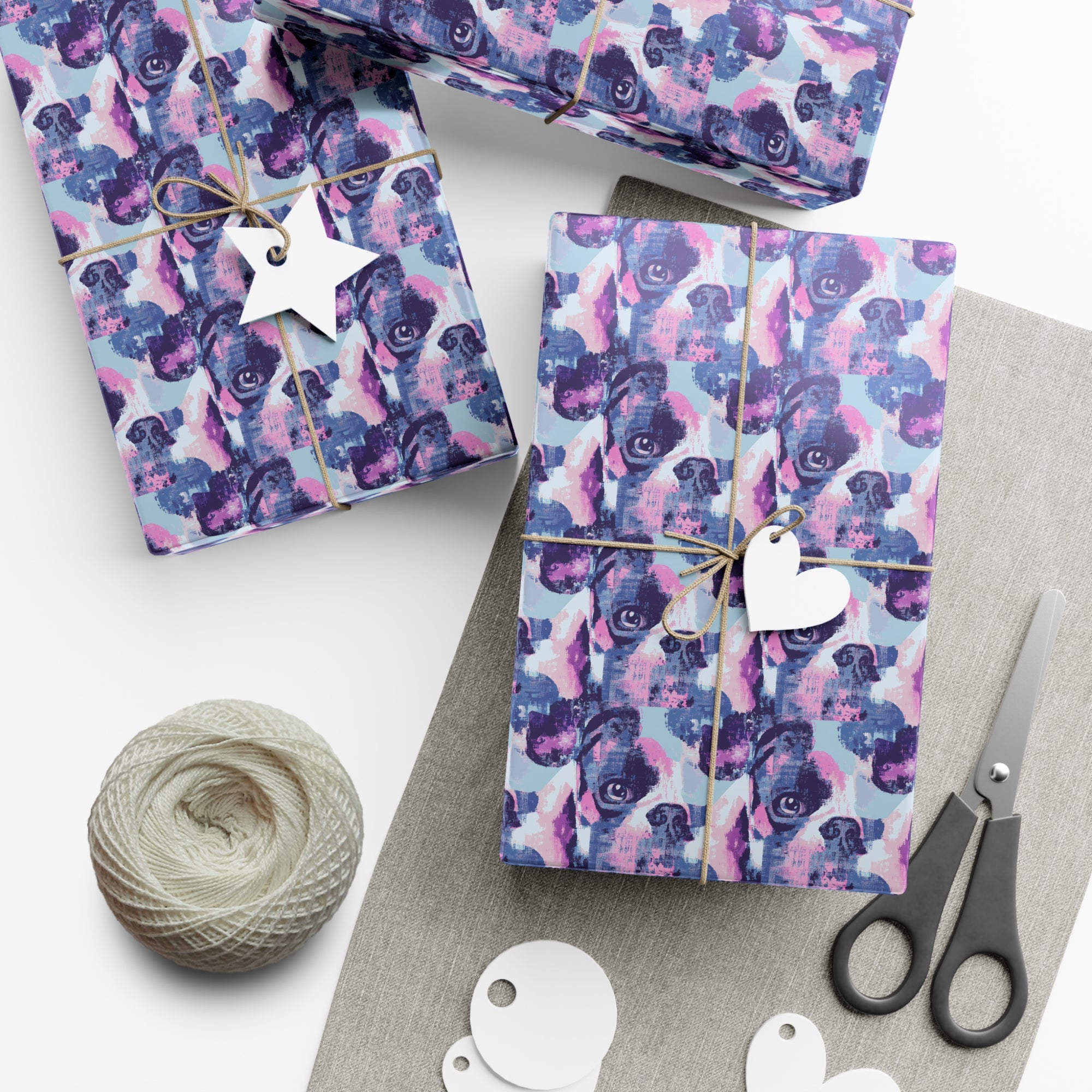 Funky Geometric Boxerista Gift Wrap Papers