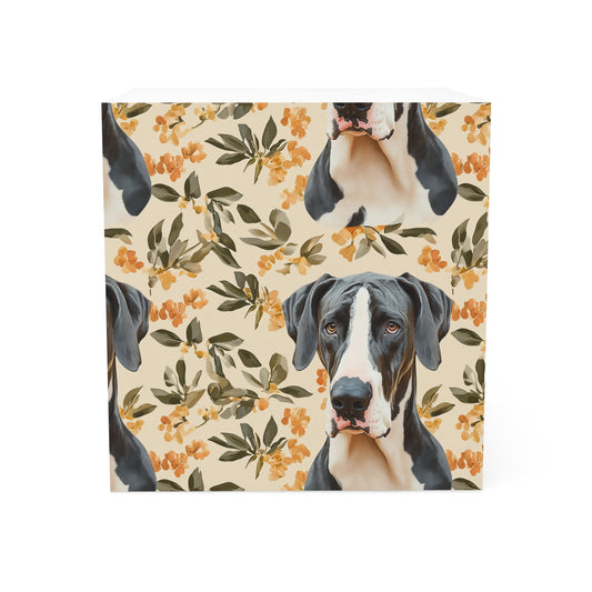 Majestic Great Dane Meadow Note Cube