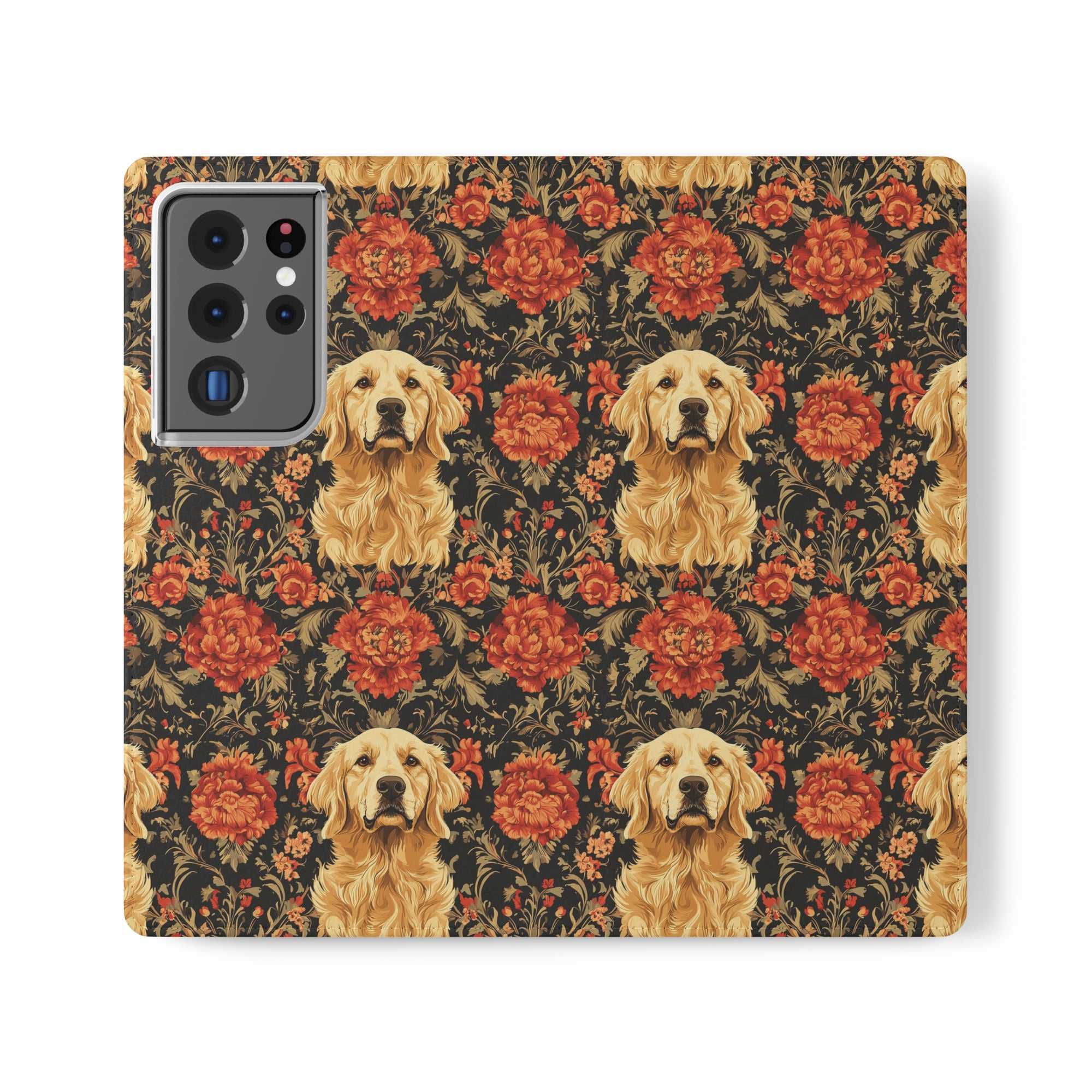 Golden Pawsatronic Tapestry Flip Cases