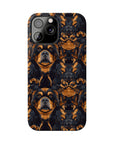 Modern Rottweiler Royalty Slim Phone Cases