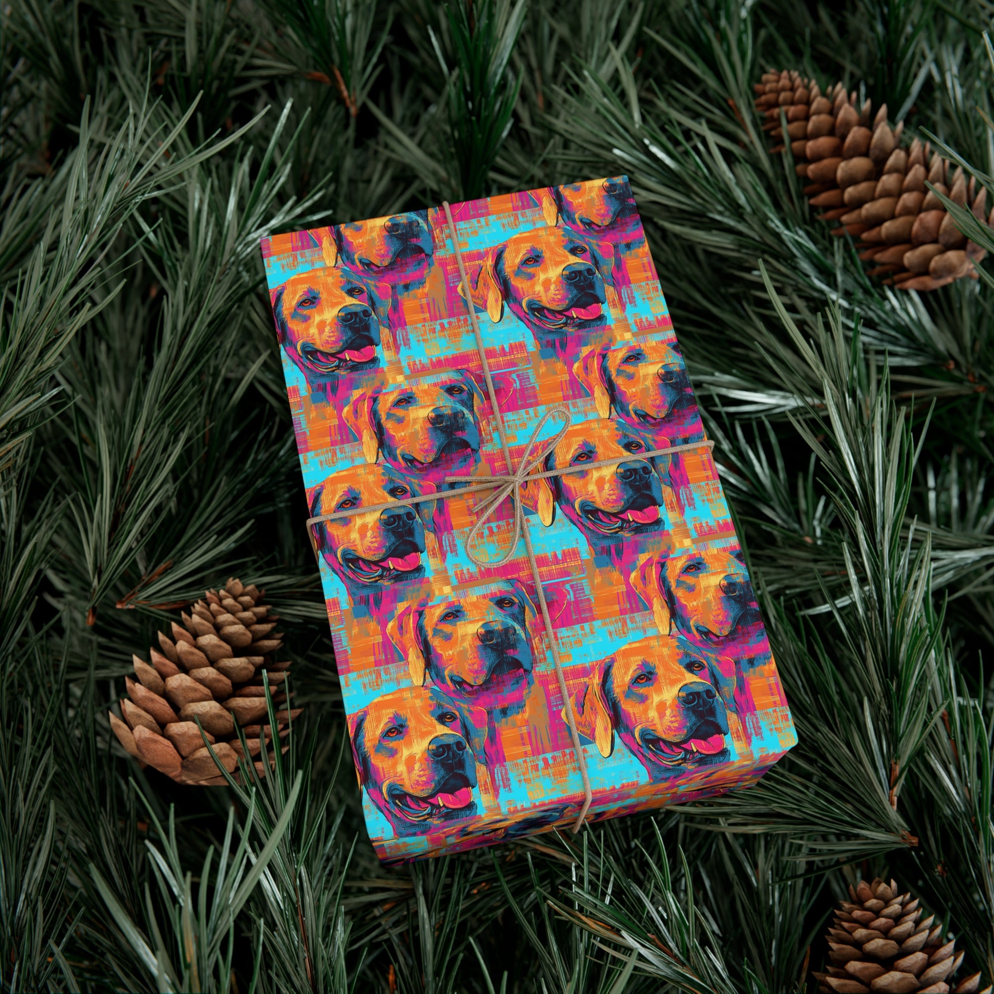 Rustic Charm Labrador Chic Gift Wrap Papers