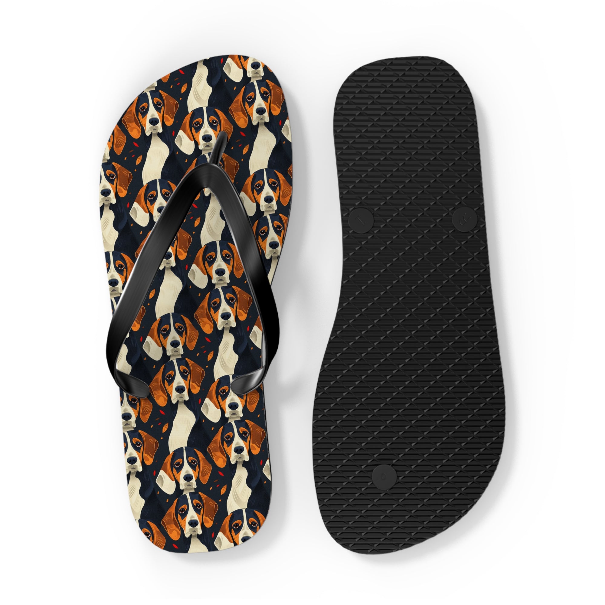 Beagle Glimmer Gaze Glamour Flip Flops