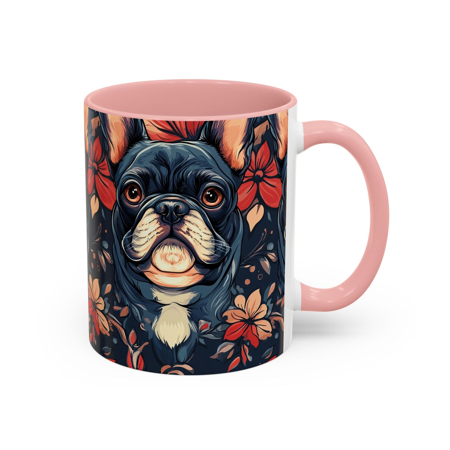 Gothic Rose Bulldog Noir Enchantment Accent Coffee Mug