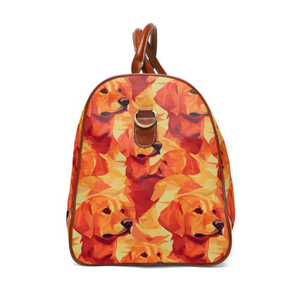 Golden Glamour Paws Waterproof Travel Bag