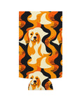 Golden Woof Abstract Glamour Slim Can Cooler