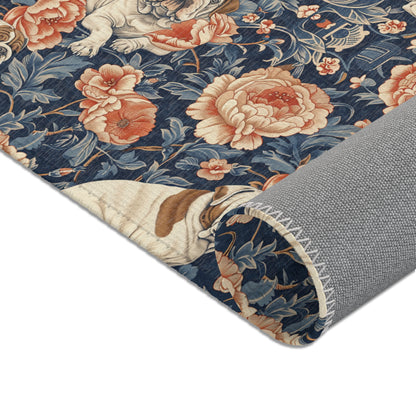 Bulldog Elegance Heritage Rug- William Morris Inspired Area Rug