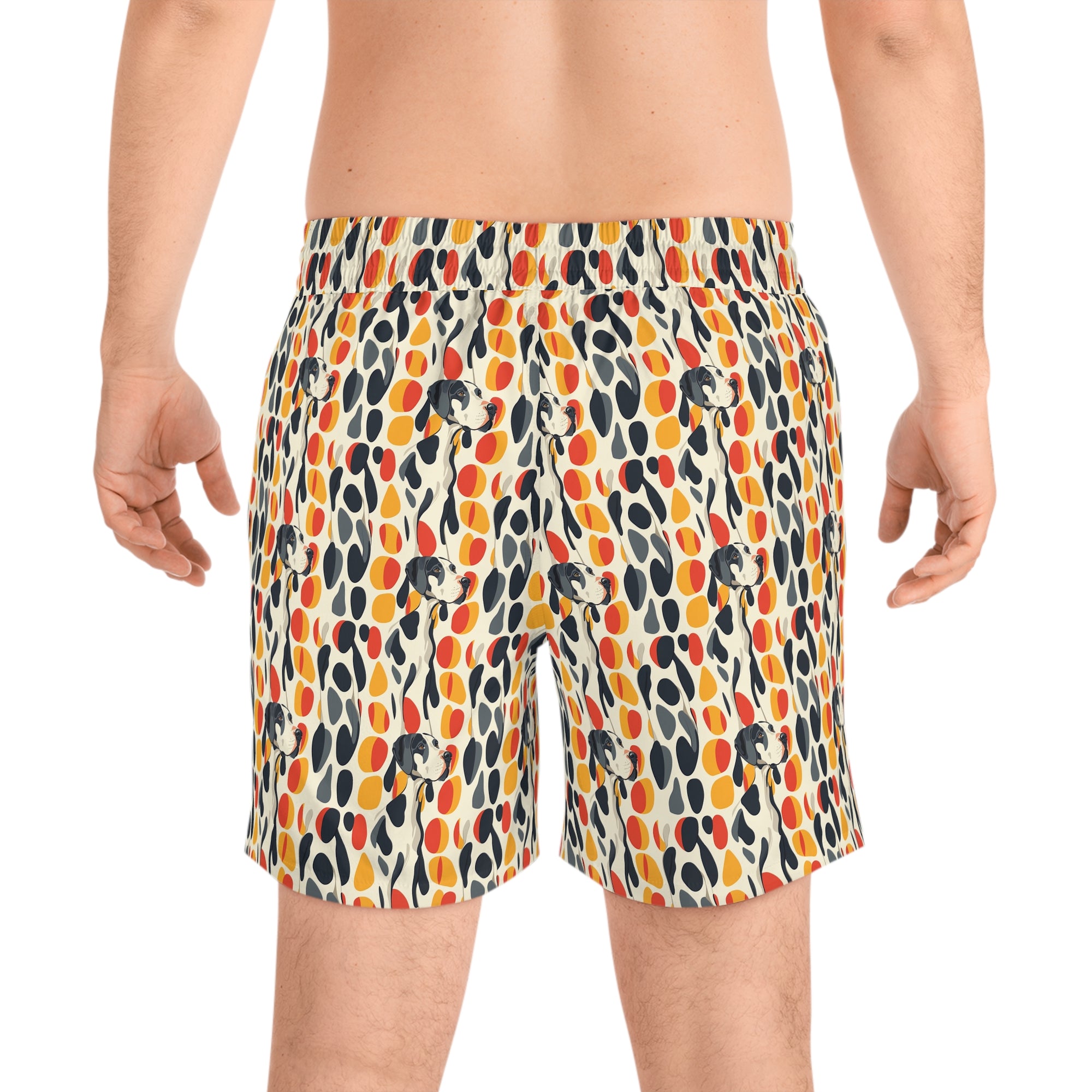 Dazzling Great Dane Dreamscape Men&#39;s Mid-Length Swim Shorts