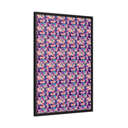 Dazzling Bulldog Chic Matte Canvas, Framed