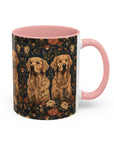 Fanciful Golden Paradise Blossom Accent Coffee Mug