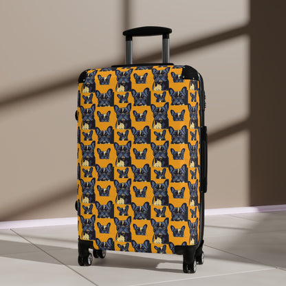 Frenchie Pawsitively Pawsome Peek-a-Boo Perfection Suitcase