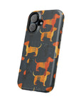 Dapper Dachshund Noir Glow Magnetic Tough Cases