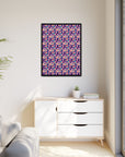 Dazzling Bulldog Chic Matte Canvas, Framed