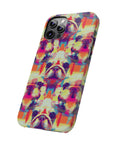 Glitchy Bulldog Blitz Slim Phone Cases