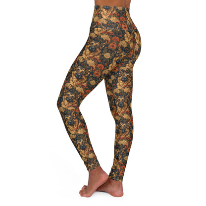 WhimsiWooly Shepherd Spritz High Waisted Yoga Leggings