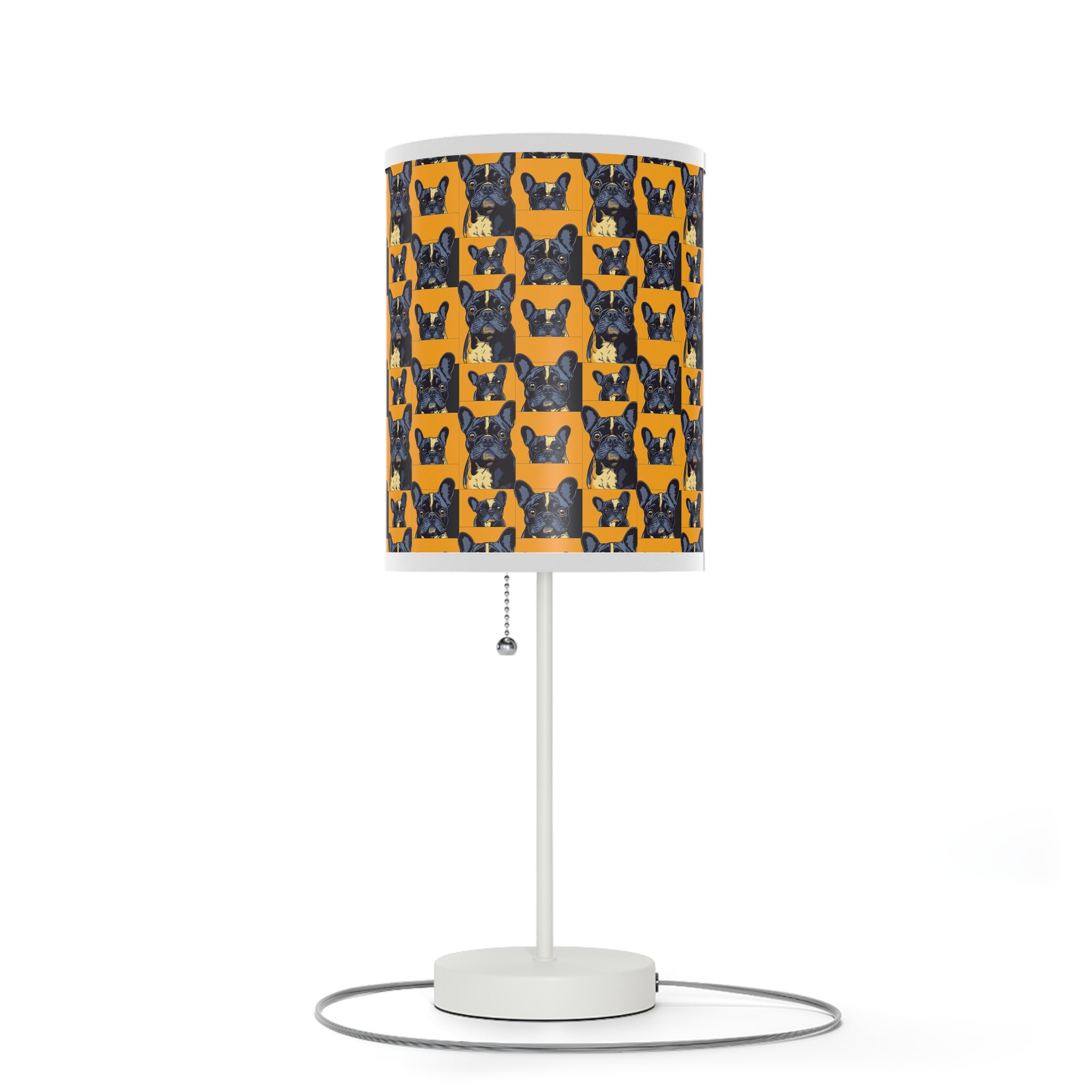 Frenchie Pawsitively Pawsome Peek-a-Boo Perfection Lamp on a Stand