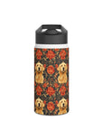 Golden Pawsatronic Tapestry Stainless Steel Water Bottle