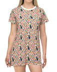 Bloomiful Lab Bouquet T-Shirt Dress