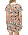 Bloomiful Lab Bouquet T-Shirt Dress