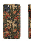 Blooming Pug Paradise Slim Phone Cases