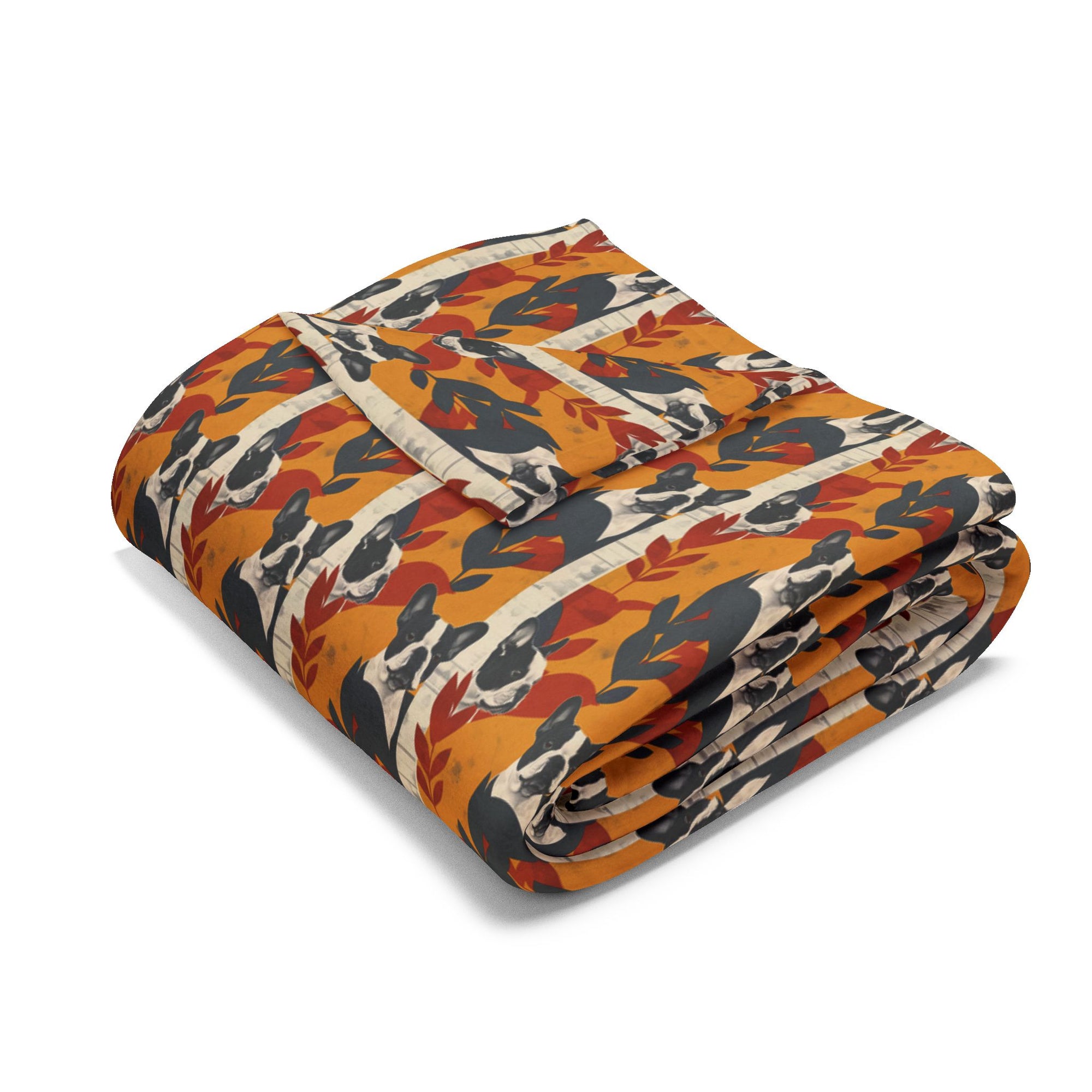 Chic Frenchie Charm Arctic Fleece Blanket