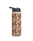 Bloom Pup Frenchietastic Splatter Stainless Steel Water Bottle