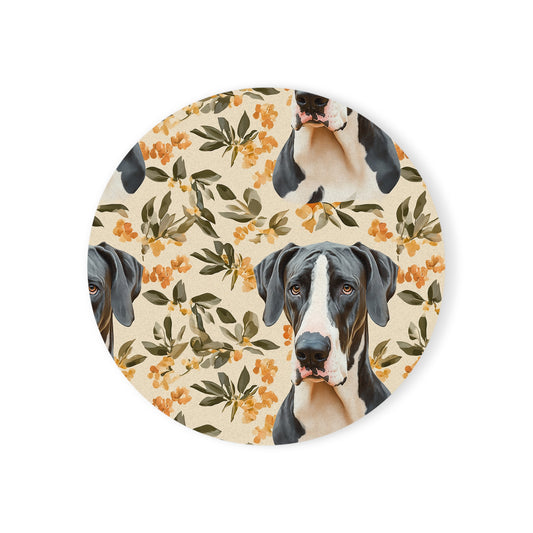 Majestic Great Dane Meadow Cork Back Coaster