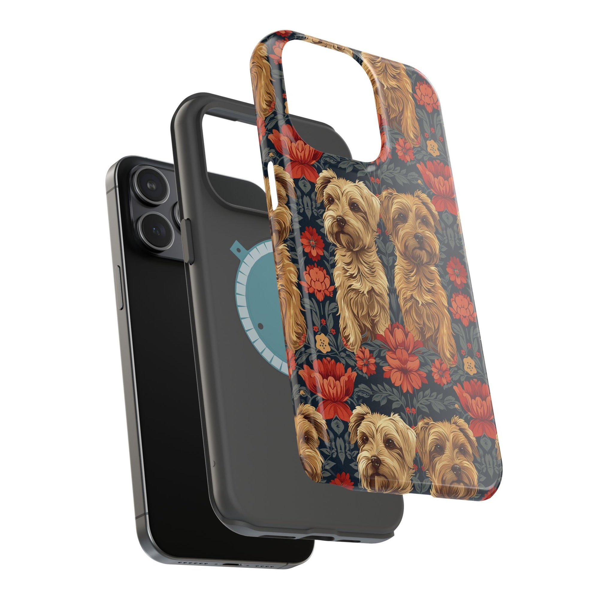 Yorkie Charm Twins Magnetic Tough Cases