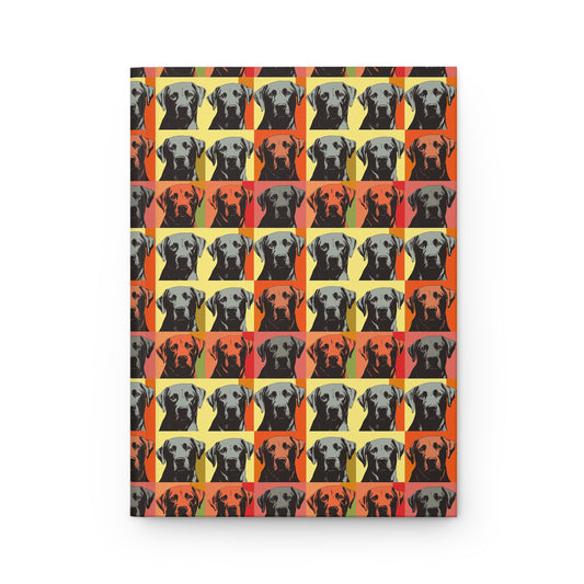 Whimsical Warhol Labrador Hardcover Journal Matte