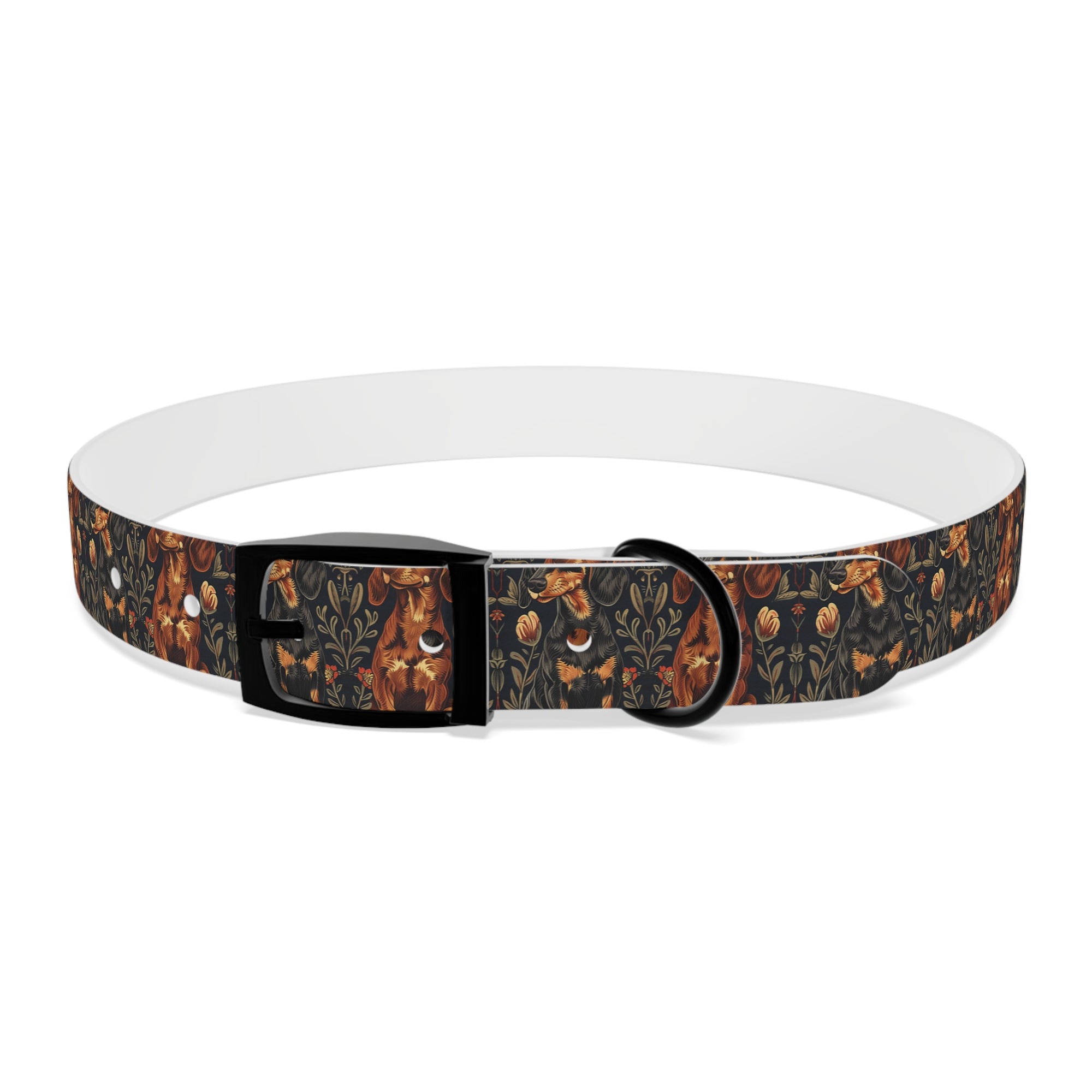 Dapper Dachshund Embroidery Elegance Dog Collar