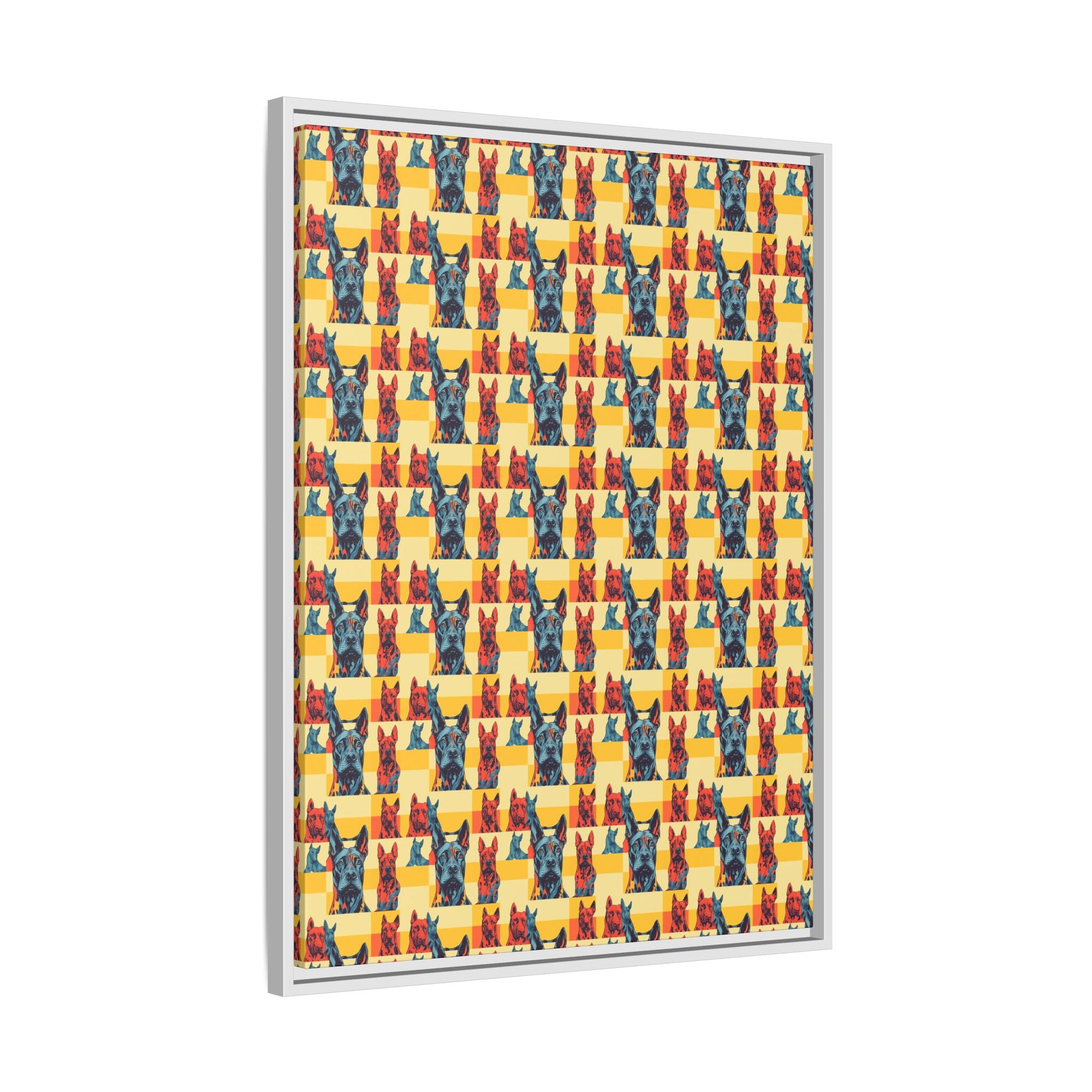 Dane-tastic Marvelous Mutt Mode Matte Canvas, Framed