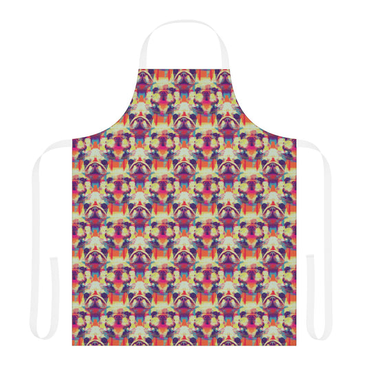 Glitchy Bulldog Blitz Apron