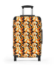 Golden Woof Abstract Glamour Suitcase