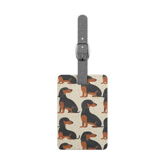 Whimsical Dachsund Dreamcatcher Luggage Tag