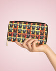 Whimsical Warhol Labrador Zipper Wallet