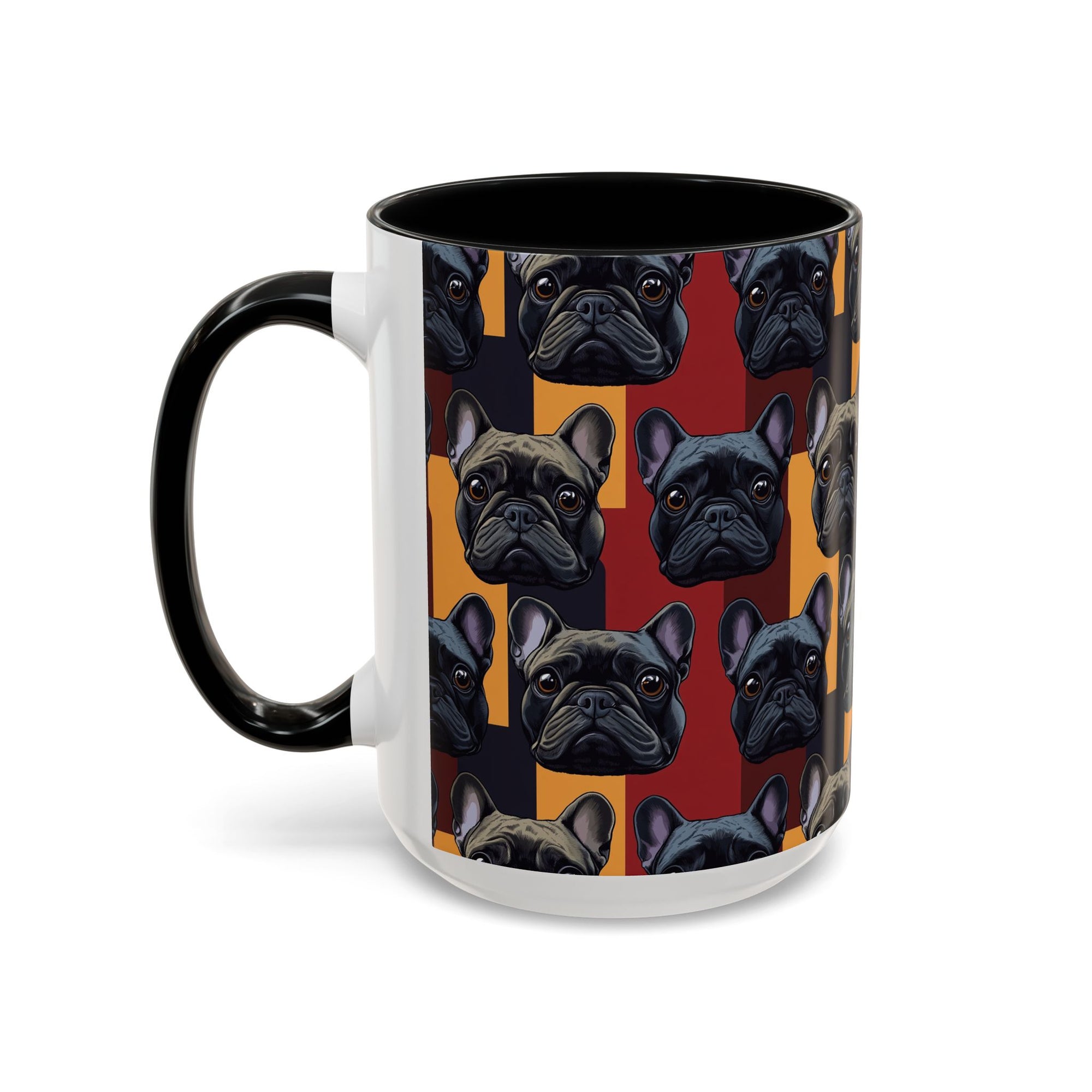 Chic Canine Checkmate - Frenchie Edition Accent Coffee Mug